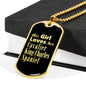 Cavalier King Charles Spaniel v2 - 18k Gold Finished Luxury Dog Tag Necklace