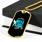 Reel Cool Dad - 18k Gold Finished Luxury Dog Tag Necklace