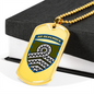 59th Motorized Infantry Brigade (Ukraine) - 18k Gold Finished Luxury Dog Tag Necklace