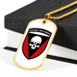 72nd Mechanized Brigade (Ukraine) v2 - 18k Gold Finished Luxury Dog Tag Necklace