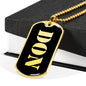 Don v2 - 18k Gold Finished Luxury Dog Tag Necklace