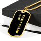 Coast Guard Dad v2 - 18k Gold Finished Luxury Dog Tag Necklace