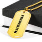 Frederick - 18k Gold Finished Luxury Dog Tag Necklace