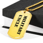 Military Uncle - 18k Gold Finished Luxury Dog Tag Necklace