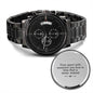 Time Spent With Someone You Love - Black Chronograph Watch