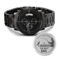 I Hooked The Best Dad - Black Chronograph Watch