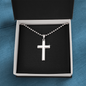 Stainless Steel Ball Chain Cross Necklace v2
