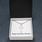 Happy Birthday Thomas - Stainless Steel Ball Chain Cross Necklace