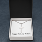Happy Birthday Robert - Stainless Steel Ball Chain Cross Necklace
