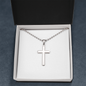 Stainless Steel Ball Chain Cross Necklace
