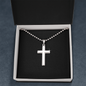 Stainless Steel Ball Chain Cross Necklace v2