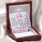 016 To My Wife - Forever Love Necklace With Mahogany Style Luxury Box