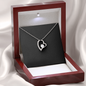 Forever Love Necklace With Mahogany Style Luxury Box v2