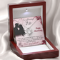 020 To My Beautiful Wife, Happy Anniversary - Forever Love Necklace With Mahogany Style Luxury Box