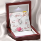 012 To My Lovely Wife - Forever Love Necklace With Mahogany Style Luxury Box