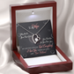 017 To My Wife - Forever Love Necklace With Mahogany Style Luxury Box