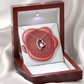 Celebrating 12 Years Anniversary - Forever Love Necklace With Mahogany Style Luxury Box