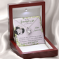 019 To My Beautiful Wife, Happy Anniversary - Forever Love Necklace With Mahogany Style Luxury Box