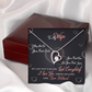 017 To My Wife - Forever Love Necklace With Mahogany Style Luxury Box