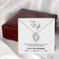 009 To My Wife - Forever Love Necklace With Mahogany Style Luxury Box