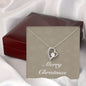 Merry Christmas v10 - Forever Love Necklace With Mahogany Style Luxury Box