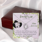 019 To My Beautiful Wife, Happy Anniversary - Forever Love Necklace With Mahogany Style Luxury Box