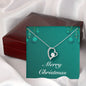 Merry Christmas v02 - Forever Love Necklace With Mahogany Style Luxury Box