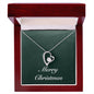 Merry Christmas v09 - Forever Love Necklace With Mahogany Style Luxury Box