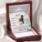 014 To My Wife - 18k Yellow Gold Finish Forever Love Necklace With Mahogany Style Luxury Box