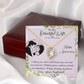 019 To My Beautiful Wife, Happy Anniversary - 18k Yellow Gold Finish Forever Love Necklace With Mahogany Style Luxury Box