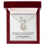 010 To My Wife - 18k Yellow Gold Finish Forever Love Necklace With Mahogany Style Luxury Box