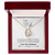 008 To My Wife - 18k Yellow Gold Finish Forever Love Necklace With Mahogany Style Luxury Box