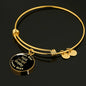 Polish Lowland Sheepdog v2 - 18k Gold Finished Bangle Bracelet