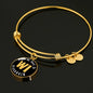 Heart In Wisconsin - 18k Gold Finished Bangle Bracelet