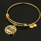 Flat-Coated Retriever - 18k Gold Finished Bangle Bracelet