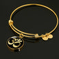 Om Symbol v2 - 18k Gold Finished Bangle Bracelet