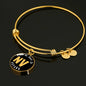 Heart In Nevada - 18k Gold Finished Bangle Bracelet