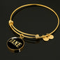 Jane v02 - 18k Gold Finished Bangle Bracelet