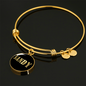 Sandy v02 - 18k Gold Finished Bangle Bracelet