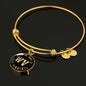 Heart In West Virginia v02 - 18k Gold Finished Bangle Bracelet