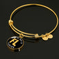 Heart In Florida - 18k Gold Finished Bangle Bracelet