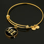 Sue v02 - 18k Gold Finished Bangle Bracelet