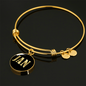 Jan v02 - 18k Gold Finished Bangle Bracelet