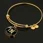 Heart In Tennessee v02 - 18k Gold Finished Bangle Bracelet