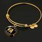 Heart In Virginia - 18k Gold Finished Bangle Bracelet