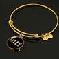 Sally v02 - 18k Gold Finished Bangle Bracelet