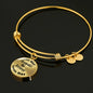 Chesapeake Bay Retriever - 18k Gold Finished Bangle Bracelet