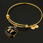 Heart In Kentucky - 18k Gold Finished Bangle Bracelet