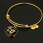 Heart In Colorado v02 - 18k Gold Finished Bangle Bracelet