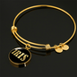Iris v02 - 18k Gold Finished Bangle Bracelet